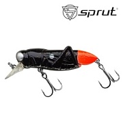 Воблер SPRUT Shizuko 47F-BKOT 47mm 3.5gr загл.0.1-0.6m floating