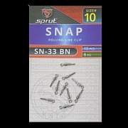 Вертлюг SPRUT SN-33 BN №10/8kg Rollihg line clip (уп.10шт)