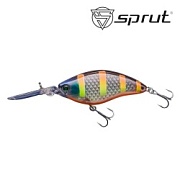 Воблер SPRUT Moretto 3D 70F-CRBK-STR 70mm 18.5gr загл.2.5-3.5m floating