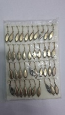 Блесна зимняя с подвесным тройником (никель) 2,5гр. (уп/40шт)