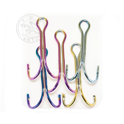 Крючок Sprut двойной Kiba SD-36 CHT №4 (Double Round Bend Hook CHT) (уп,5шт)