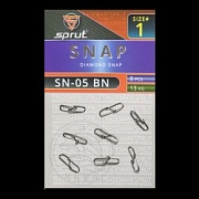 Карабин SPRUT SN-05 BN №1/13kg Diamond snap (уп.8шт)