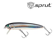 Воблер SPRUT Budo 102F-SBK 102mm 15gr загл.0,5-1,5m floating