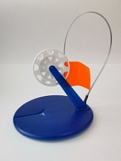 Жерлица с угл. стойкой СИНЯЯ с кат. d.85 цв.белый