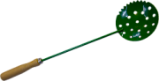 ЧЕРПАК для льда (окрашенный) с деревянной ручкой, зеленый