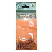Втулка (пакет) силиконовая на карп. снасть коричневая (уп.10шт.)
