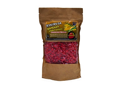 Кукуруза вареная в вакуумной упаковке (350гр) "КЛУБНИКА"
