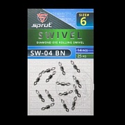 Вертлюг SPRUT SW-04 BN №6/25kg Diamond eye rolling swivel (уп.14шт)