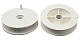 Катушка на жерлицу 80мм, (отверст. d13мм), цв. белый