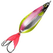 Блесна колебалка AQUA АТОМ M 40,0mm, вес - 9,0g цвет 03 (серебро, красный металлик) 108129