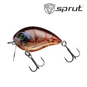 Воблер SPRUT Tubby Killer 50F-CRBK2 50mm 12gr загл.0,1-0,4m floating