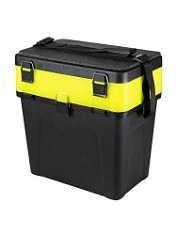 ЯЩИК ЗИМНИЙ черно-желтый "ТРИ КИТА" (4+4 отделения для приманок) (380*360*240)