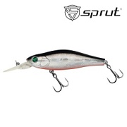 Воблер SPRUT Minako 90F-SBK2 90mm 21gr загл.2.0-3.0m floating