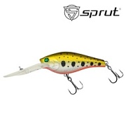 Воблер SPRUT Roko 80F-GDN 80mm 21.5gr загл. 4.0-6.0m floating