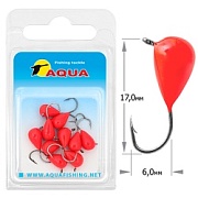 Капля с ушком, обмазка d5мм 1,9гр 119097 Мормышка ВОЛЬФРАМ AQUA (R) (уп.10 шт)