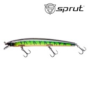 Воблер SPRUT Haku 3D 130F-LGRT-3D 130mm 14.5gr загл. 0.5-1.0m floating
