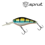 Воблер SPRUT Roko 55F-SBGP 55mm 8.8gr загл. 1.5-2.5m floating