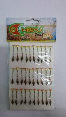 Блесна зимняя MILDAS мален. цепоч+тройник (30шт)