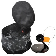 Набор жерлиц (10шт) с угл. стойкой с кат. цв.черный d.65 в СУМКЕ