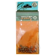 СТОПОР БУСИНА d6 (пакет) КОРИЧНЕВАЯ для лески,плетёнки(уп.20шт.)