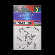 Карабин SPRUT SN-01 BN №0/12kg Hooked snap (уп.14шт)