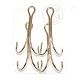 Крючок Sprut двойной Kiba SD-36 NK №3/0 (Double Round Bend NickelHook) (уп,4шт)
