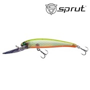 Воблер SPRUT Rei 3D 90F-CRL 90mm 12gr загл.3.5-5.0m floating