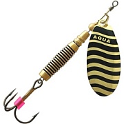 Блесна AQUA VELTIC 14,0g, лепесток № 3, цвет 08 (золото, черный) 100289