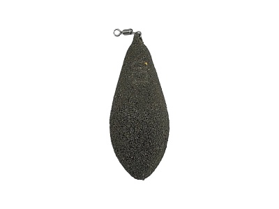 Груз ТОРПЕДА с ушком 130 гр. (мягкий полимер, вертлюг)