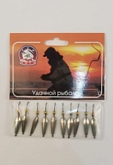 Блесна зимняя с подвесным крючком (никель) 1,5гр. (уп/10шт)