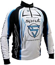 Футболка SPRUT Team of Anglers (синий, с длинным рукавом/White/Black/Blue) р. М