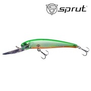 Воблер SPRUT Rei 3D 90F-CRGR 90mm 12gr загл.3.5-5.0m floating