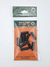 Втулка (пакет) глухая для грузил кор. L-22мм. черная (уп.10шт.)