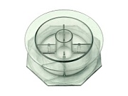 Шпуля для намотки лески ПРОЗРАЧНАЯ (100-150м) №4 (восьмигранник-круг)