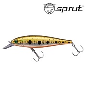 Воблер SPRUT Blood Suwaru 100F-GDN 100mm 15gr загл.1,0-2,0m floating+Blood Attractor UPA