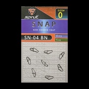 Карабин SPRUT SN-04 BN №0/5kg New hooked snap (уп.8шт)