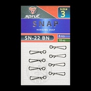 Карабин SPRUT SN-22 BN №3/18kg Hanging snap (уп.8шт)