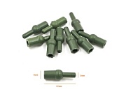 Стопор-отбойник с бусинкой L-17мм ЗЕЛЕНЫЙ для карп.снасти (уп.10шт.)