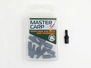 Стопор-отбойник с бусинкой (коробочка) L-17мм ЧЕРНЫЙ для карп.снасти (уп.10шт.)