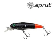 Воблер SPRUT Dorami 55S-BKOT 55mm 4.5gr загл.1.0-2.0m sinking