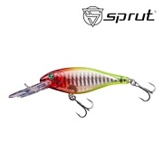 Воблер SPRUT Buri Shad 3D 70F-CLN-3D 70mm 11gr загл. 2.0-3.0m floating
