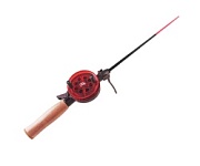 УДОЧКА зимняя "Техно" диам. 65, с пробк. ручк.(хлыст стекло-но) красная