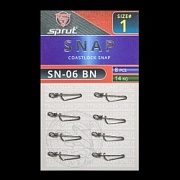 Карабин SPRUT SN-06 BN №1/14kg Coastlock snap (уп.8шт)