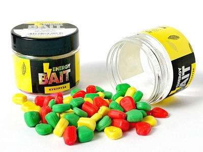 Искусств. насадка "ENERGY BAIT" КУКУРУЗА плавающая, цв. микс, ароматизир. (60шт)