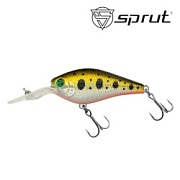 Воблер SPRUT Roko 55F-GDN 55mm 8.8gr загл. 1.5-2.5m floating