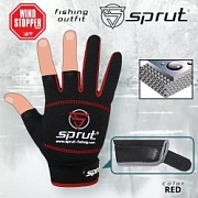 Перчатки Sprut Neopren spinning gloves (красный) NPSPGLV-R-OS