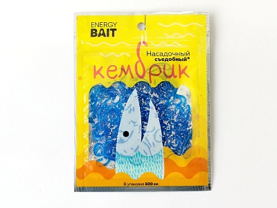 Кембрик съедобный ENERGY BAIT синий (5м)
