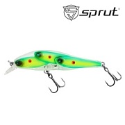 Воблер SPRUT Beru Triple 78F-LGRD-LGRD-LGRD 78mm 10.3gr загл.0,5-1,5m floating
