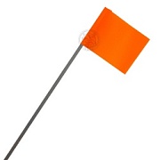 ФЛАЖОК для жерлицы МЕТАЛЛИЧЕСКИЙ L-50см (оранжевый)
