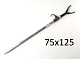 Стойка телескопическая (алюминий)  75/125см